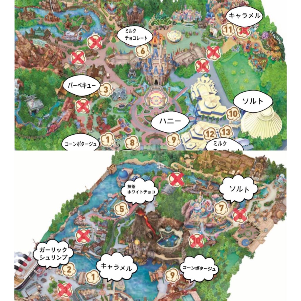 ディズニー再開 ポップコーン案内マップ Kyolog Trip